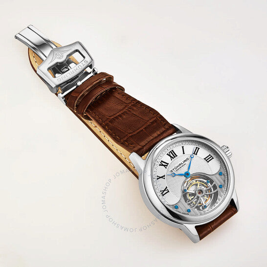ساعة ستورلينج أوريجينال توربيون يدوية بمينا فضي للرجال