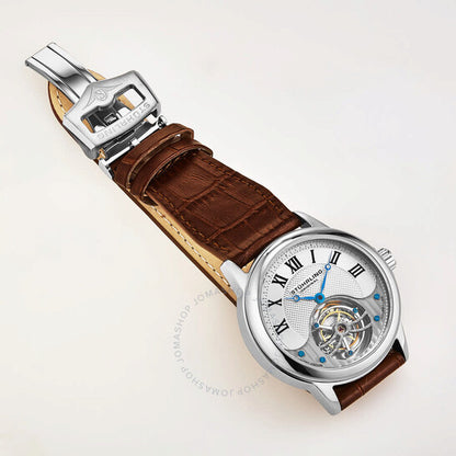 ساعة ستورلينج أوريجينال توربيون يدوية بمينا فضي للرجال