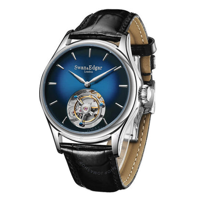 Swan & Edgar, Tourbillon Blue Dial Men's Watch