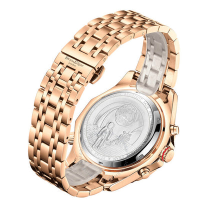 Swan & Edgar, World Timer Black Dial Men's Watch