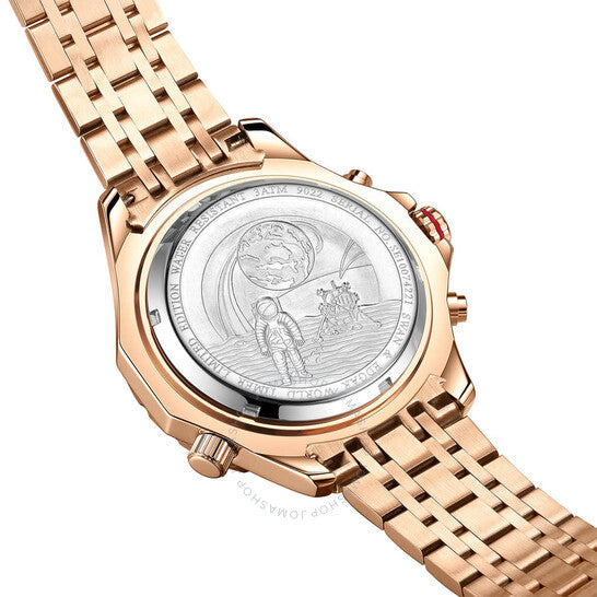 Swan & Edgar, World Timer Black Dial Men's Watch