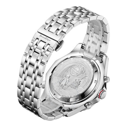 Swan & Edgar, World Timer Orange Dial Men's Watch