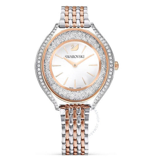 Swarovski, Crystalline Aura Quartz White Dial Two-Tone Ladies Watch