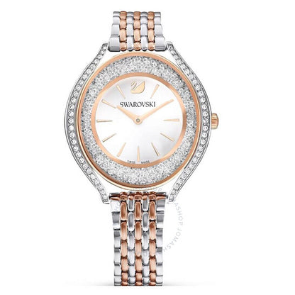 Swarovski, Crystalline Aura Quartz White Dial Two-Tone Ladies Watch