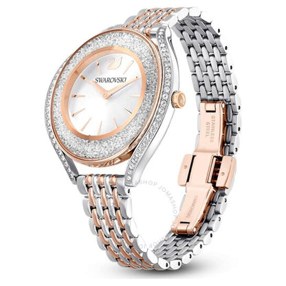 Swarovski, Crystalline Aura Quartz White Dial Two-Tone Ladies Watch