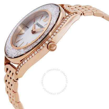 Swarovski, Crystalline Aura Quartz White Silver Dial Ladies Watch