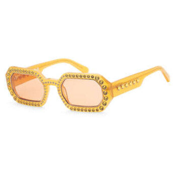 Ladies Orange Rectangular Sunglasses