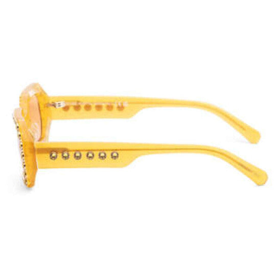 Ladies Orange Rectangular Sunglasses