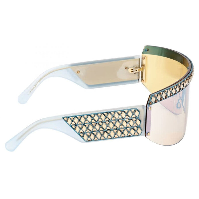 Ladies Two Tone Mask Sunglasses