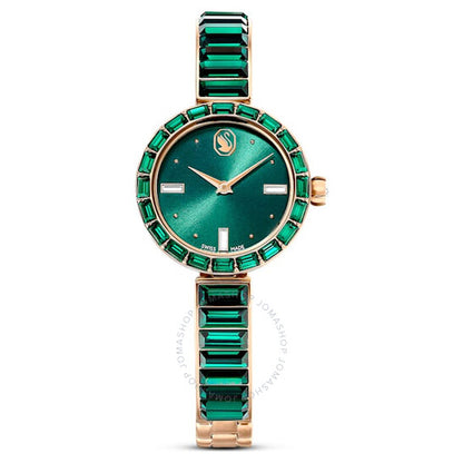 Swarovski, Matrix Bangle Quartz Crystal Green Dial Ladies Watch