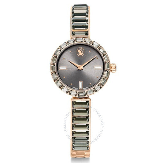 Swarovski, Matrix Bangle Quartz Crystal Grey Dial Ladies Watch