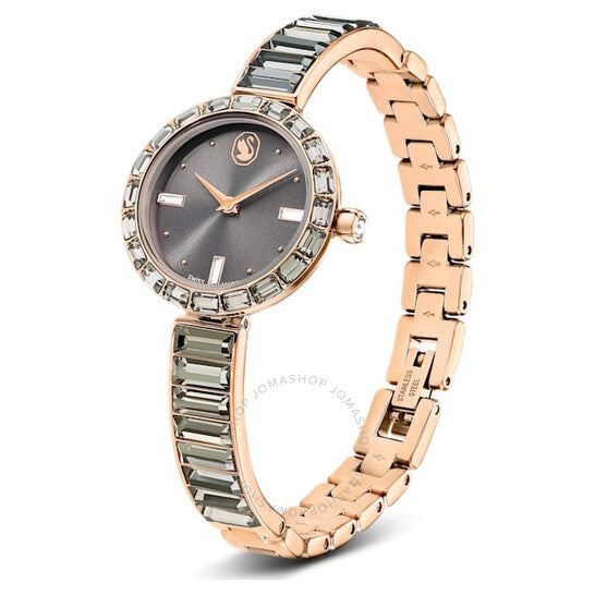 Swarovski, Matrix Bangle Quartz Crystal Grey Dial Ladies Watch