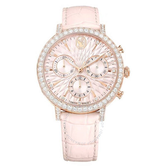 ساعة سواروفسكي ماتريكس تنس كرونو كوارتز كريستال للسيدات