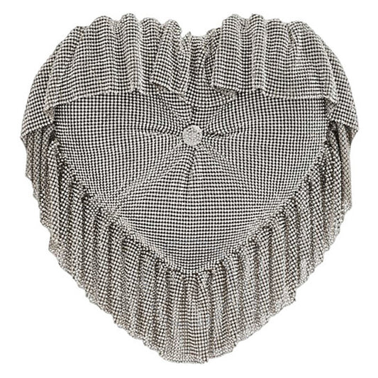T By Alexander Wang, Crystal Mesh Heart Pillow Clutch