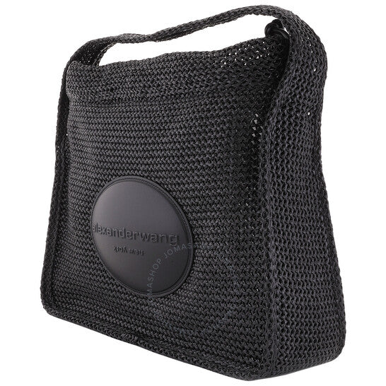 حقيبة كتف كبيرة من تصميم ألكسندر وانج، مصنوعة من مادة الرافييا من رايان