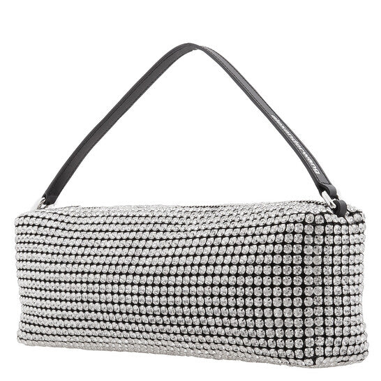 Rhinestone Mesh Heiress Soft Bag