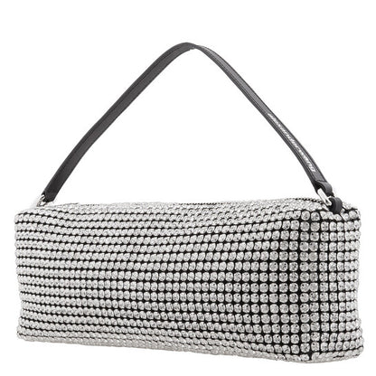 Rhinestone Mesh Heiress Soft Bag