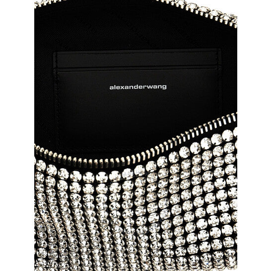 حقيبة هيريس الناعمة من تي باي ألكسندر وانج، مصنوعة من شبك الراين