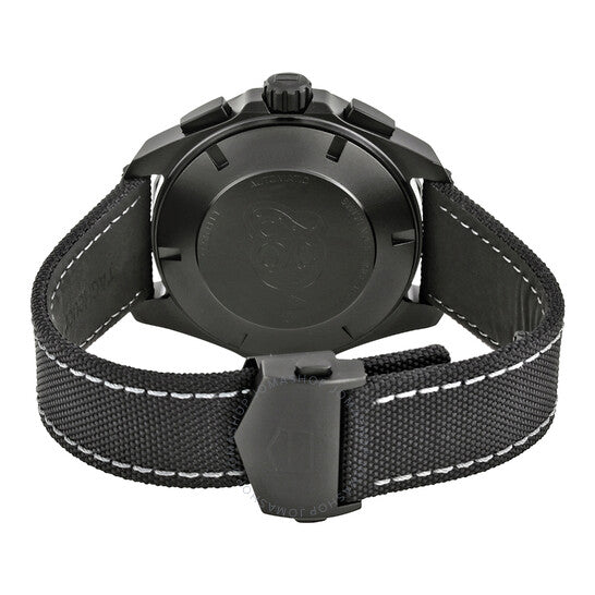 ساعة تاغ هوير أكواريسر أوتوماتيكية للرجال بمينا أسود