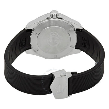 ساعة تاغ هوير أكواريسر أوتوماتيكية للرجال بمينا أسود