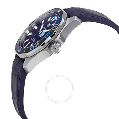 ساعة تاغ هوير أكواريسر أوتوماتيكية للرجال بمينا أسود