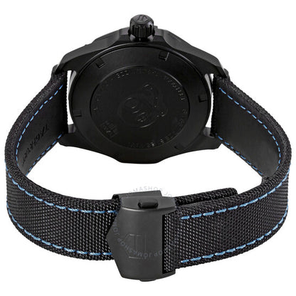 ساعة تاغ هوير أكواريسر أوتوماتيكية للرجال بمينا أسود