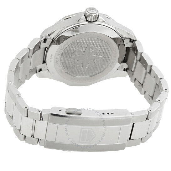 ساعة تاغ هوير أكواريسر أوتوماتيكية للرجال بمينا أسود