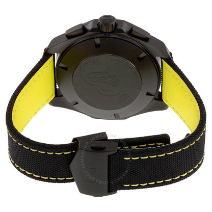 ساعة تاغ هوير أكواريسر أوتوماتيكية للرجال بمينا أسود