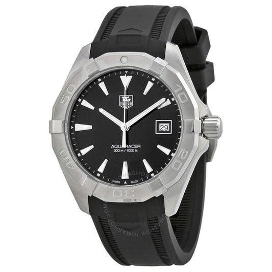 Tag Heuer, Aquaracer Black Dial Black Rubber Men's Watch