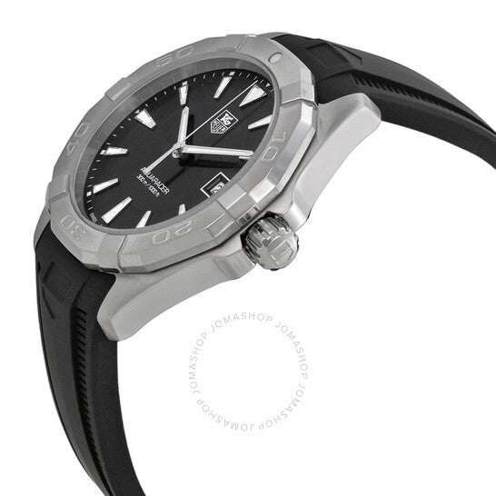 Tag Heuer, Aquaracer Black Dial Black Rubber Men's Watch