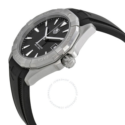 Tag Heuer, Aquaracer Black Dial Black Rubber Men's Watch