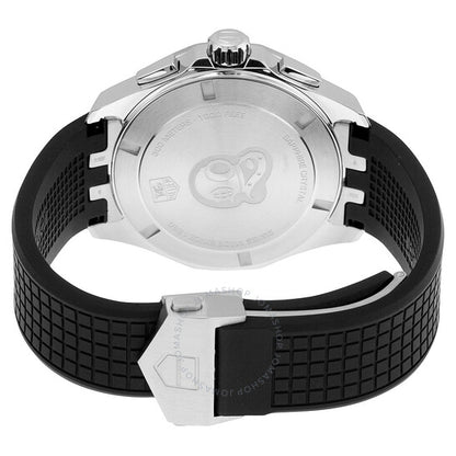 ساعة تاغ هوير أكواريسر كرونوغراف للرجال بمينا أسود