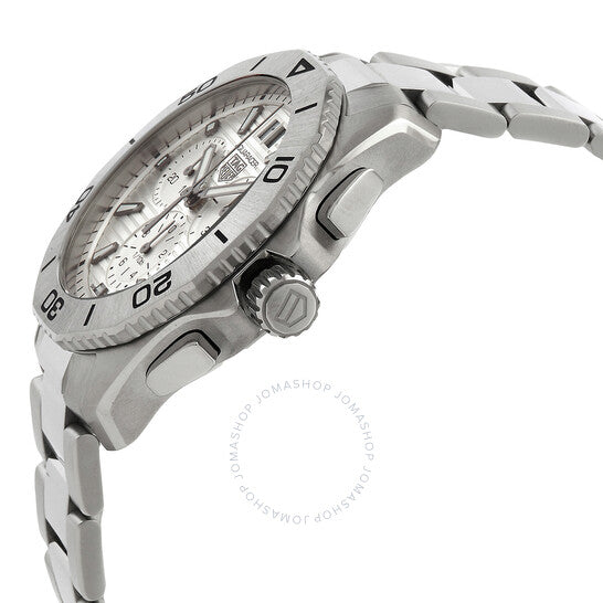 ساعة تاغ هوير أكواريسر كرونوغراف كوارتز بمينا رمادي للرجال