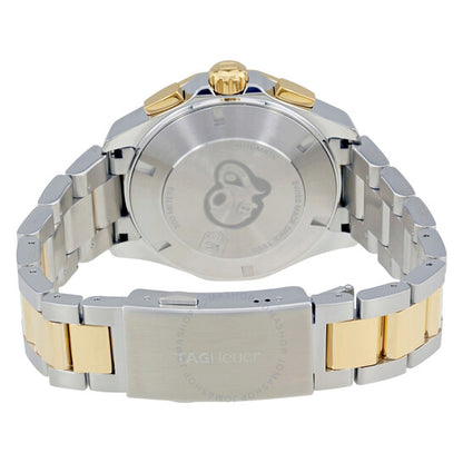 ساعة تاغ هوير أكواريسر كرونوغراف للرجال بمينا فضي