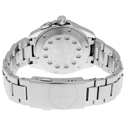 ساعة تاغ هوير أكواريسر كرونوغراف للرجال بمينا فضي