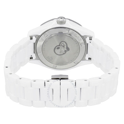 ساعة تاغ هوير أكواريسر النسائية بمينا أبيض