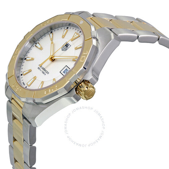 ساعة تاغ هوير أكواريسر للرجال بمينا فضي أوبالين