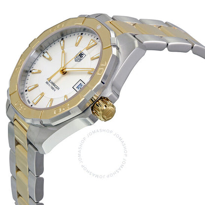 ساعة تاغ هوير أكواريسر للرجال بمينا فضي أوبالين