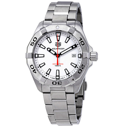 تاغ هوير، ساعة Aquaracer بمينا أبيض للرجال