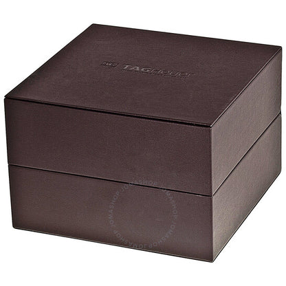 ساعة تاغ هوير كاريرا أوتوماتيكية للرجال بمينا أسود