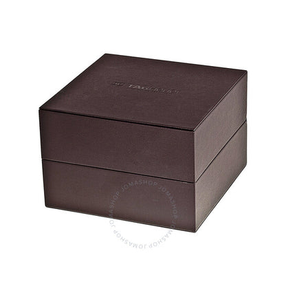 ساعة تاغ هوير كاريرا أوتوماتيكية للرجال بمينا فضي