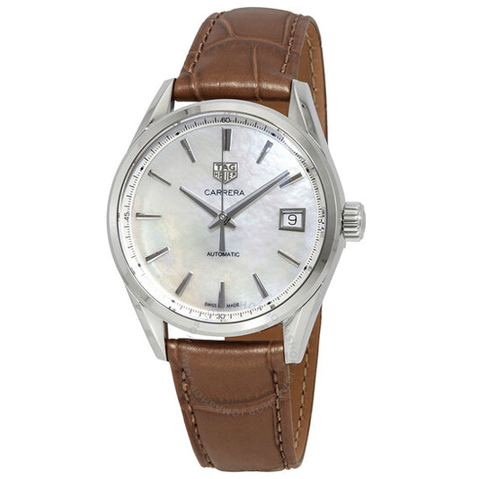 Tag Heuer, Carrera Automatic White Mother of Pearl Dial Ladies Watch