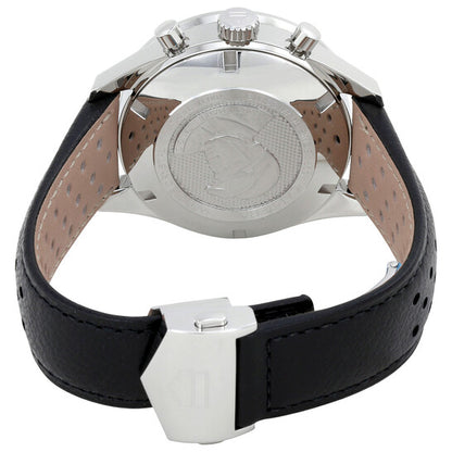 ساعة تاغ هوير كاريرا كرونوغراف أوتوماتيكية للرجال بمينا أسود