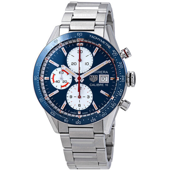 Tag Heuer, Carrera Automatic Chronograph Blue Dial Men's Watch