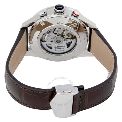 ساعة تاغ هوير كاريرا أوتوماتيكية كرونوغراف بمينا بني للرجال