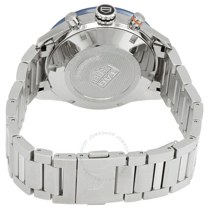 ساعة تاغ هوير كاريرا كرونوغراف أوتوماتيكية للرجال بمينا أزرق