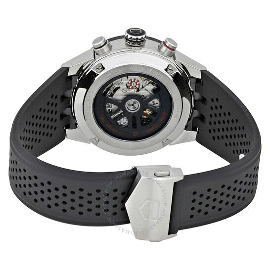 ساعة تاغ هوير كاريرا كرونوغراف أوتوماتيكية بمينا هيكلي للرجال