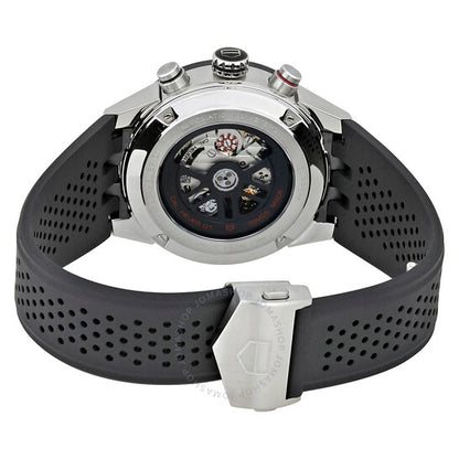 ساعة تاغ هوير كاريرا كرونوغراف أوتوماتيكية بمينا هيكلي للرجال