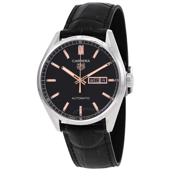 Tag Heuer, Carrera Day Date Automatic Black Dial Men's Watch