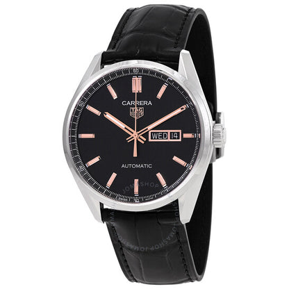 Tag Heuer, Carrera Day Date Automatic Black Dial Men's Watch